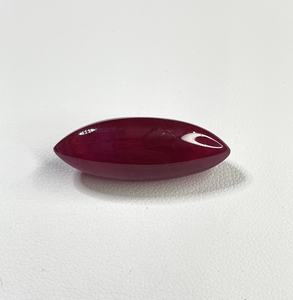 Mejor Precio, Gema de Rubí Cabujón 100% Natural, Rojo Rosado, 32.61 Quilates, Corte Marquesa, Tratada Térmicamente, Piedra de Nacimiento de Julio para Joyería - Product Image 2
