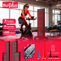 Nouvelle Promotion : Panneau de Luminothérapie Rouge à Double Clip, Sans Scintillement, 8 Longueurs d'Onde, Prix Usine