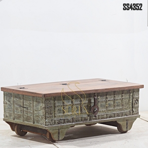 Indian Designer Handcrafted Latest Design Unique Style Commercial Storage Living Room Designer Storage <b>Trunk</b> - Product Image 1