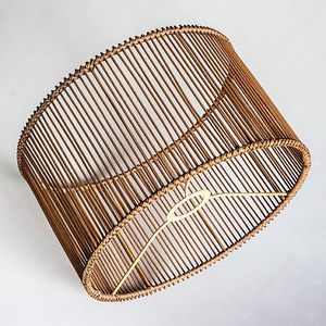 Bamboo Rattan Lampshade Wholesale Pendant Hanging Light Shade for Decorative Indoor <b>Lighting</b> Made by KingCraftViet - Product Image 2