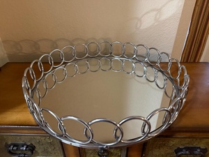 Round Metal Storage <b>Basket</b> Polished Finish Modern Design For <b>Table</b> Use - Product Image 2