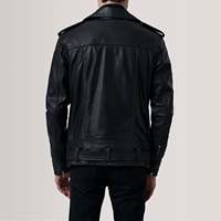 Veste en cuir de mouton véritable, style motard, nouvelle mode, fermeture éclair, ceinture ajustable, vestes en cuir pour hommes