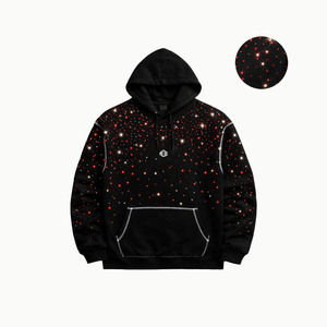 Sweat-shirts personnalisés avec strass, coton lourd 400 GSM, coupe oversize à épaules tombantes, pull pour homme, vente en gros directe d'usine - Product Image 2