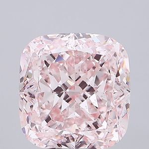Durable cushion cut fancy intense pink lab grown diamond igi certified loose diamond excellent polish jewelry use - Product Image 1