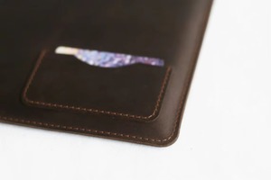 Factory Wholesale Custom Logo Vintage Business Sling Genuine Leather Durable <b>Laptop</b> <b>Sleeve</b> for Men Protective Design LS-0248 - Product Image 4