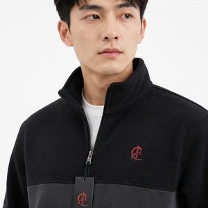 Veste polaire premium, vêtement d'extérieur chaud pour l'hiver, tissu polaire doux, fermeture éclair intégrale, coupe confortable, vêtements décontractés pour l'extérieur, OEM - Product Image 5