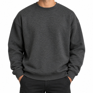 Ensemble de survêtements d'hiver personnalisés pour hommes 2026 – Coupe oversize en polyester/coton, écologique, 350g, respirant, couleur unie - Product Image 1
