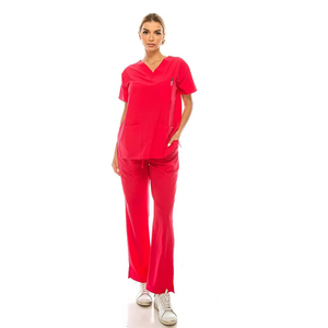 Hospital Uniform Medical <b>Scrubs</b> <b>Set</b> for Nurses Women Men Breathable Comfortable 100% Cotton Customized Color Logo - Product Image 4
