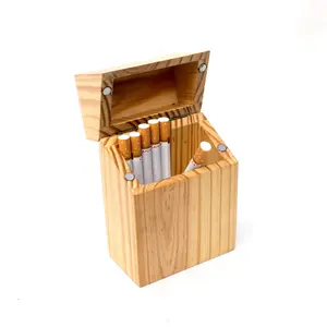 Handmade Wooden Pocket Cigarette Case Holder 3x1x4.5