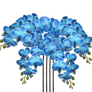 THAF-010 Elegantes Flores de Orquídea Artificiales, Ramas de Phalaenopsis de Tacto Suave para Decoración de Bodas y Fiestas - Product Image 1