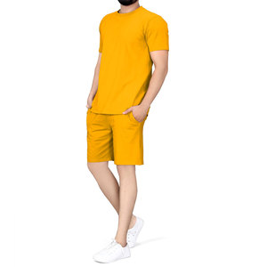 Conjuntos de Verano al por Mayor, Nuevo Diseño, Conjuntos de Camiseta de Manga Corta y Pantalones Cortos para Hombre, Conjunto de Alta Calidad para Hombre, Lavado Ácido - Product Image 5