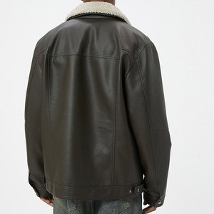 Chaqueta de Cuero para Hombre de Primera Calidad, Precios Bajos, Tela Cómoda, Estilo Moderno, Chaqueta de Cuero para Motociclista, Venta Directa de Fábrica - Product Image 2