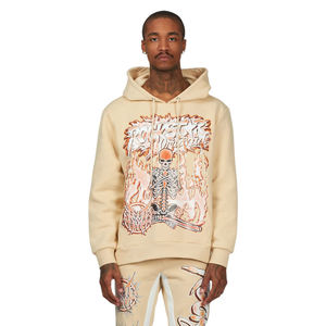 Conjunto de Sudadera con Capucha y Pantalones Acampanados con Pedrería Personalizada, Estilo Urbano - Product Image 1