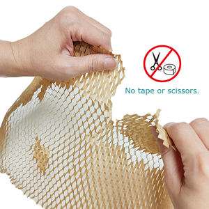 CE-W25080B Recycled Kraft <b>Paper</b> Honeycomb Cushioning <b>Wrapping</b> <b>Paper</b> for Craft Use <b>Roll</b> Style Offset Printing Packaging - Product Image 4