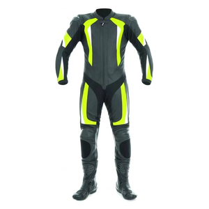 Combinaison de moto en cuir de vachette véritable pour homme, protection anti-UV, tissu 340g, haute vitesse, utilisation hivernale, couleur personnalisée - Product Image 1
