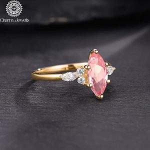 Charm Jewells IGI Certified 3 GM <b>Silver</b> Gold Plated Cushion Cut Moissanite <b>Eternity</b> Band <b>Ring</b> Prong Setting Women's Classic <b>Ring</b> - Product Image 6