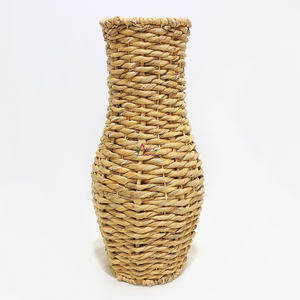 Artex Dong Thap Factory's Rustic <b>Wicker</b> Floor <b>Vase</b> Elegant Home Decor Stylish Arrangements Handwoven Rattan Flower <b>Vase</b> - Product Image 1