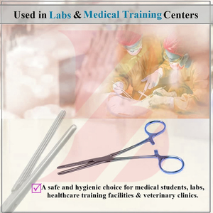 Pinzas Hemostáticas Cruzadas con Mordazas Dentadas Longitudinales de Acero Inoxidable Premium, Instrumentos Quirúrgicos Manuales de la Mejor Calidad para Hospital, Tipo Kelly - Product Image 6