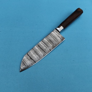 มีดดามัสกัสเชฟเหล็กซันโตกุทำด้วยมือด้ามไม้มีดญี่ปุ่นดีไซน์ล่าสุดราคาถูก - Product Image 1