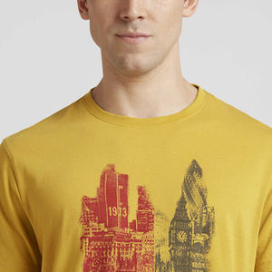 Nueva Camiseta de Corte Regular para Hombre 2026, 100% Algodón |   Camiseta con Estampado Digital Personalizado de Alta Calidad |   Ropa Urbana Tejida Premium con MOQ Bajo - Product Image 1