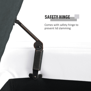 <b>Storage</b> Ottoman Stylish <b>Stool</b> <b>with</b> Practical Interior <b>Storage</b> Space - Product Image 6