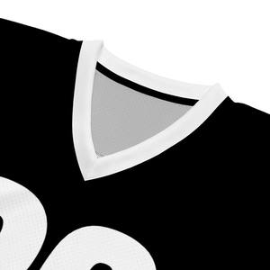 Camiseta de Fútbol Americano Personalizada de Malla Unisex con Cuello en V, Transpirable, para Entrenamiento, con Estampado de Fútbol, Fabricante de Ropa al por Mayor OEM - Product Image 4