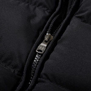 ALLIGNED INDUSTRY Abrigo con Capucha para Hombre, Beige, Acolchado, de Lana, con Cierre Frontal, Chaqueta Informal, Corte Regular, Reversible, Ecológico - Product Image 4
