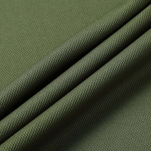 เสื้อโปโลแขนสั้นผู้ชาย ผ้าถัก ลายพราง แห้งเร็ว สีเขียว ลำลอง ติดกระดุม - Product Image 5