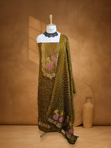 ชุดปิชไว บานาราซี วีฟ แบนดานีสุดหรู งานฝีมือสำหรับงานแต่งงานและงานเลี้ยง - Product Image 3