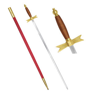 Épée de Cérémonie Maçonnique Historique Personnalisable Faite à la Main avec Compas Carré et Régalia Teintée pour Francs-Maçons - Product Image 2