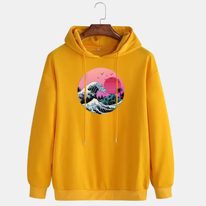 เสื้อฮู้ดดี้โอเวอร์ไซส์ยูนิเซ็กส์ ผ้าฝ้ายเฟรนช์เทอร์รี่คุณภาพพรีเมียม 100% พิมพ์ลายดิจิทัล สำหรับฤดูใบไม้ผลิ - Product Image 1