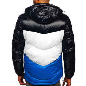 Fully Customized <b>Men's</b> <b>Waterproof</b> Canvas Puffer <b>Jackets</b> Polyester Wadding Filled <b>Winter</b> DDP Shipping - Product Image 3
