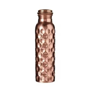 Attractive Copper <b>Water</b> Bottle Elegant Drinking <b>Container</b> for Gym Office Travel Use - Product Image 4