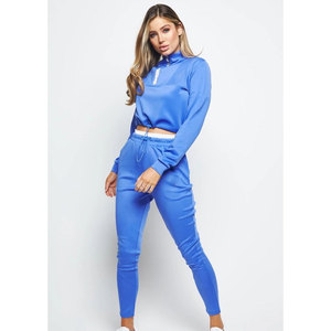Ensemble de jogging 2 pièces pour femme, tendance, léger, streetwear, écologique et respirant, pour l'hiver, avec fermeture éclair, pour la course à pied - Product Image 3