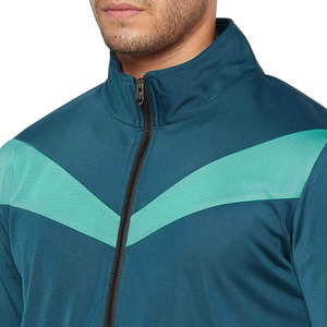 Conjunto Deportivo para Hombre, Chaqueta con Cierre Completo y Cuello Alto, Diseño con Bloques de Color, Transpirable, en Spandex y Poliéster, para Otoño - Product Image 5