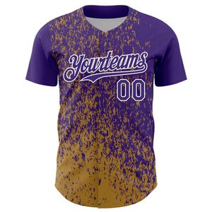Camiseta de Béisbol Sublimada Personalizada, 100% Poliéster, Secado Rápido, Transpirable, Uniforme de Equipo, Cierre Completo con Botones, Unisex, Camiseta de Béisbol Corta - Product Image 4