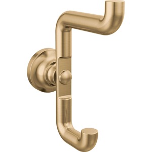 Moderno Gancho de Toalla Metálico de Pared, de Una Sola Capa, Resistente al Óxido, Soporte de Almacenamiento para Baño, Acabado Dorado Cepillado - Product Image 5