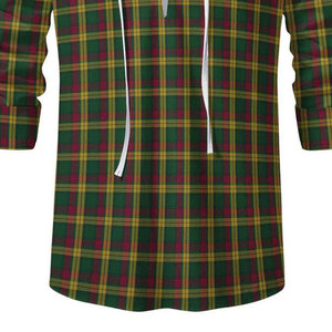 Chemise Ghillie Jacobite écossaise traditionnelle personnalisée la plus vendue pour homme, chemise à lacets en tartan de clan à carreaux - Product Image 2