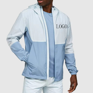 Unisex Custom Print OEM Lightweight Soft Shell Hooded Zip-Up <b>Windbreaker</b> Jacket 100% Polyester Waterproof Plus Size for All - Product Image 5