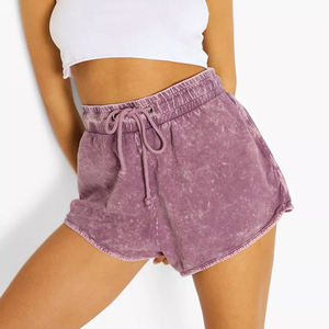 Shorts décontractés surdimensionnés en coton délavé style vintage, écologiques, pour le streetwear et l'entraînement, vente en gros directe usine - Product Image 5