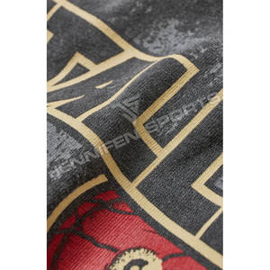 T-shirt léger à manches courtes personnalisé pour homme, style rétro américain décontracté, avec logo imprimé, 100 % coton - Product Image 2