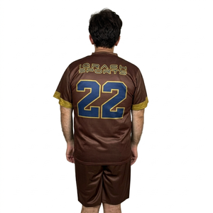 ชุดฟุตบอลแขนสั้นคุณภาพสูงลดราคาพิเศษสำหรับผู้ชาย นักฟุตบอลชาย  ชุดพิมพ์ลายแบบ Sublimation สำหรับเด็กผู้ชาย - Product Image 2