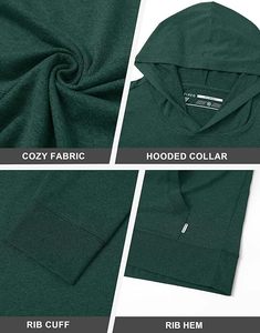 Sudaderas con Capucha para Hombre, Forradas, Manga Larga, de Secado Rápido, Teñidas, de Poliéster, con Logotipo Personalizado, Ropa Urbana - Product Image 6