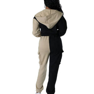 Veste pour homme en velours marron, sweat à capuche zippé, coupe slim décontractée, en molleton doux uni, style Y2K - Product Image 3