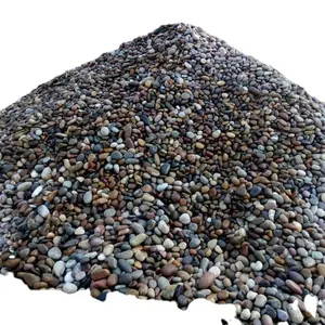 Bulk supplier of natural mix color pebbles big size round pond lack Swimming pool filtration decoration river pebbles stone