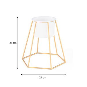 Home Decoration Artificial Flower Planter Tabletop Decoration Nordic Style <b>Gold</b> <b>Frame</b> Rack Decoration Pot Planter Flower Decors - Product Image 5