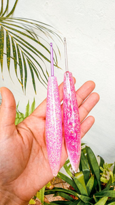 Ganchos de crochet ergonómicos de primera calidad, hechos a mano con resina, las mejores agujas de tejer, el mejor regalo de la India para mujeres. - Product Image 3