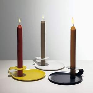 เชิงเทียนทองเหลืองตกแต่งสไตล์โบราณ งานฝีมือระดับพรีเมียม ดีไซน์หรูหราแบบดั้งเดิม - Product Image 1