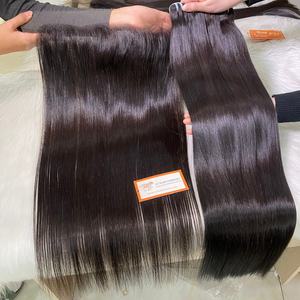 Cheveux alignés sur les cuticules du vendeur HD Lace Frontal d'os vietnamiens droits non transformés pour les extensions de cheveux Lace Frontal - Product Image 1