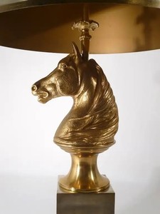 Lámpara con Escultura de Cabeza de Caballo, Estilo Ecuestre, Moderna, Ecológica, Duradera, Decoración de Acero Inoxidable, Estilo Vintage Clásico Real para Interiores - Product Image 3